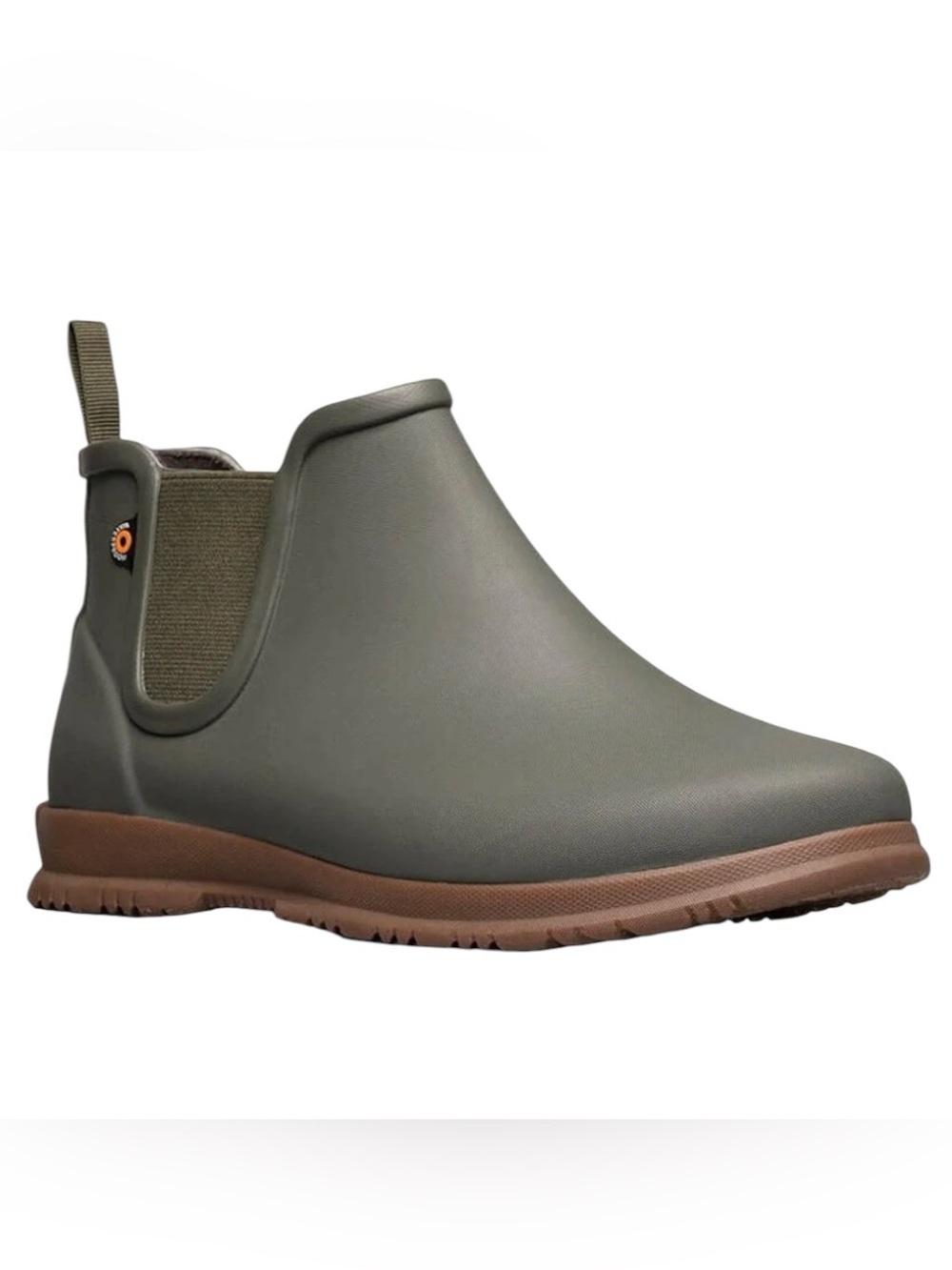 Bogs Women’s Sweet pea 🫛 Chelsea Olive Green Slip-On Rain Shoe Size 9
